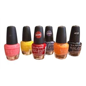 L.A. Colors Color‎ Craze Nail Polish Bundle of 6 new bottles.